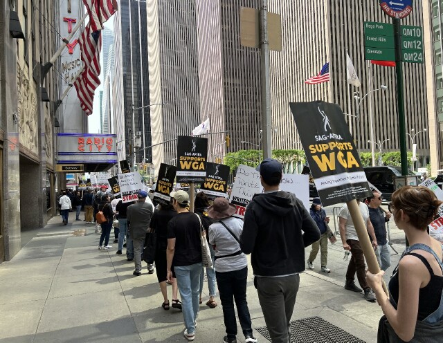 Cover image for  article: WGA Strike Forecast; Generative AI Disrupts Cannes Plans