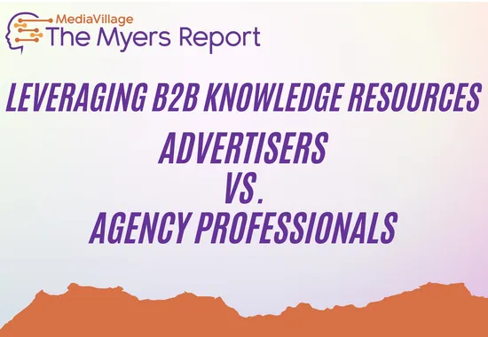 Leveraging B2B Knowledge Resources: Advertisers vs. Agency Professionals. The Myers Report (July 2024 Survey)